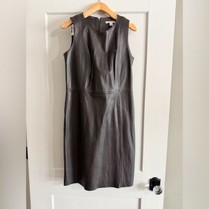 Banana Republic Charcoal Sleeveless Midi Dress
